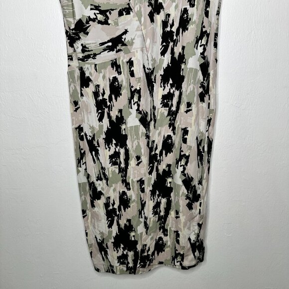 Hugo Boss Abstract Asymmetric Endrisa Faux Wrap Dress Size M - Picture 3 of 10